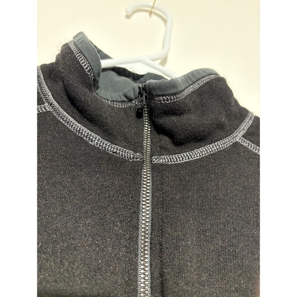 Kuhl Pullover Mens Large Black Revel 1/4 Quarter Zip Fleece Sweater 3007 - Picture 3 of 10